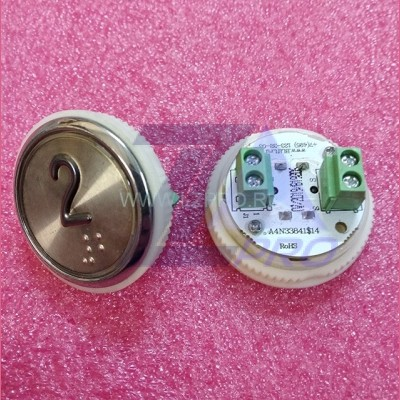 Модуль кнопочный A4N33841$14 красная подсветка Брайль "2" BBP-R331-CMPLT-S-R-02(EA2406S-S-R-02) ЩЛЗ