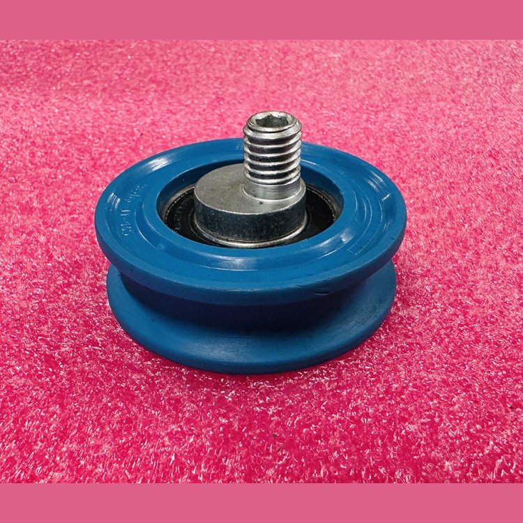 Ролик каретки D=55мм эксцентриковый с осью улучшенный синий JT-140-1 EcoMaks ЩЛЗ